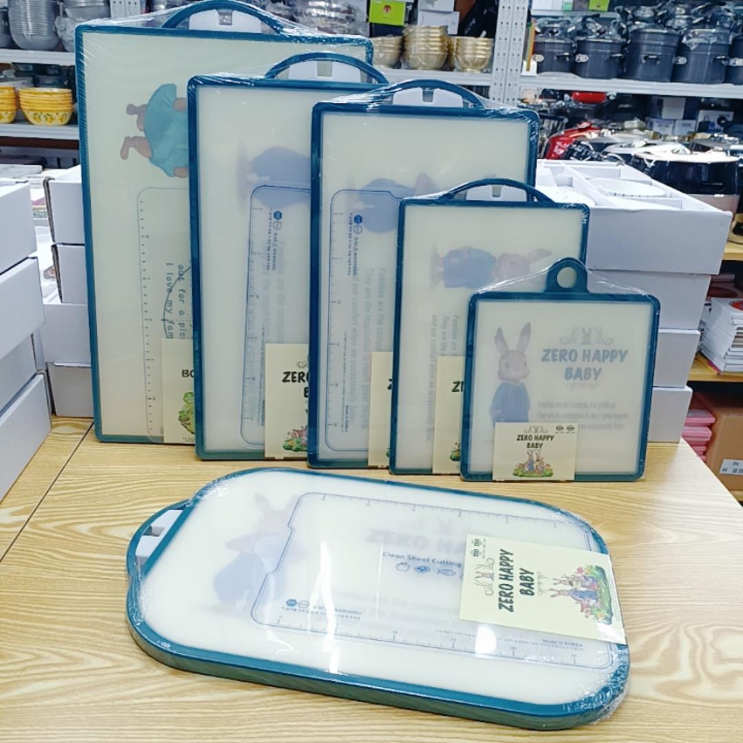 彼得兔切菜板两双面韩国进口抗菌抑菌防霉加厚PE塑料辅食板砧板