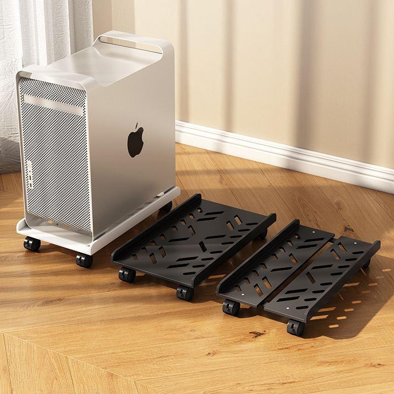 台式电脑主机支架支架可移动底盘底座带滑轮存储架家庭办公托盘