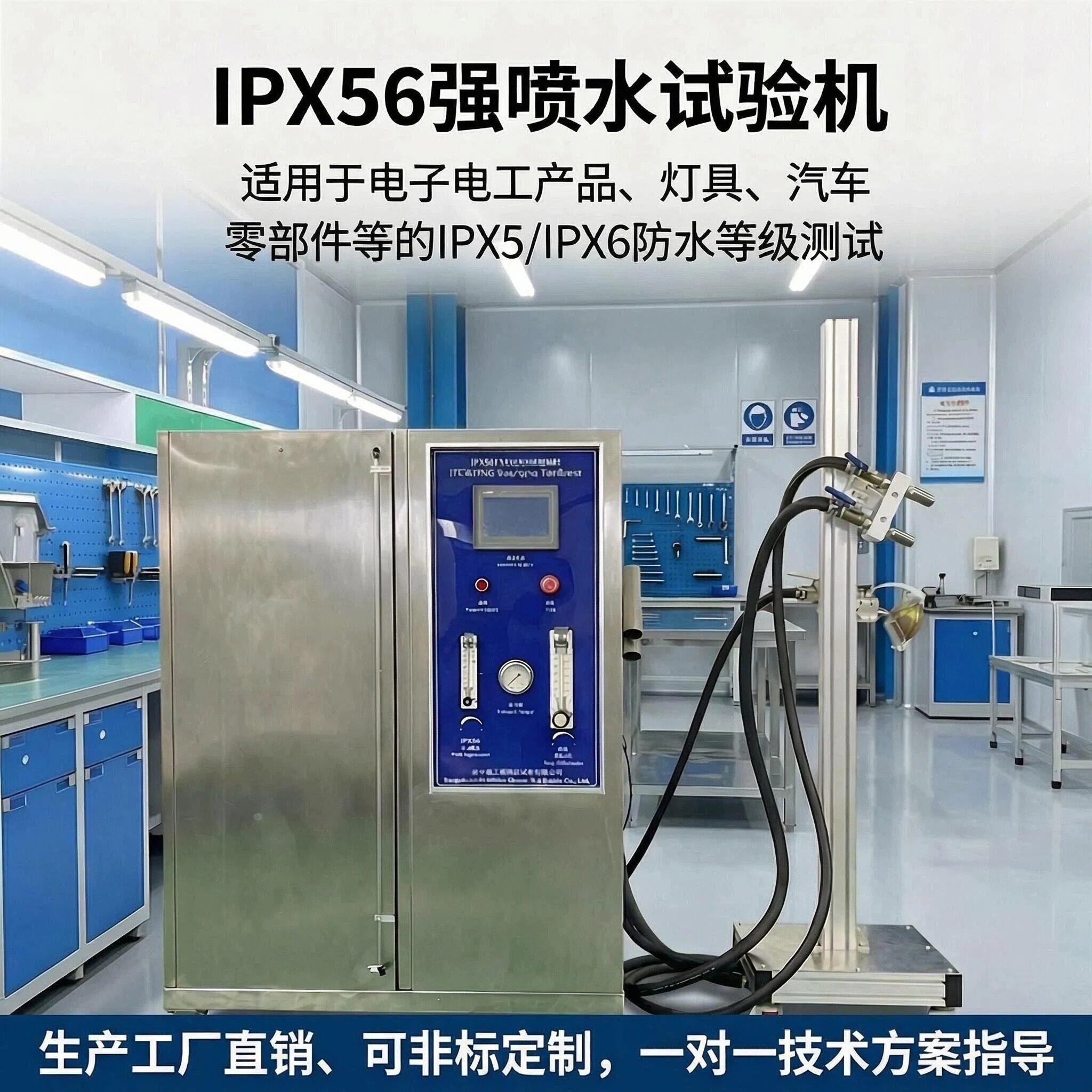 IPX56等级防水测试仪器设备喷水淋雨试验箱车灯摄像头灯具充电桩