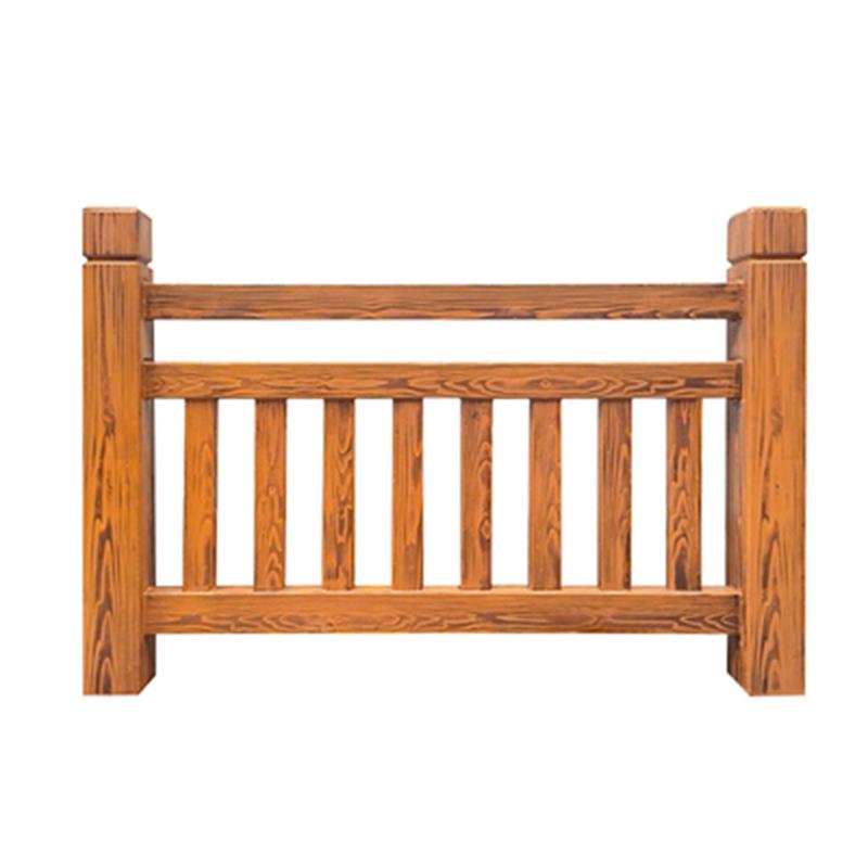 水泥彷木护栏混凝土栏杆景观彷树皮扶手池塘栅栏防护围栏彷藤栏杆