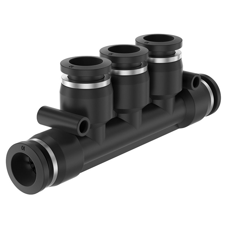 TPM朝日气动快速气管快插接头塑料快插PK4/6/8/10五通外径50祇装