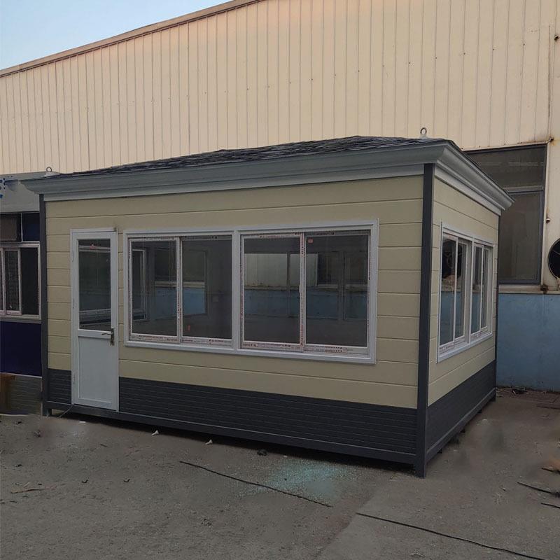 雕花板岗亭保安亭户外可移动门卫钢结构值班室小区执勤收费站成品