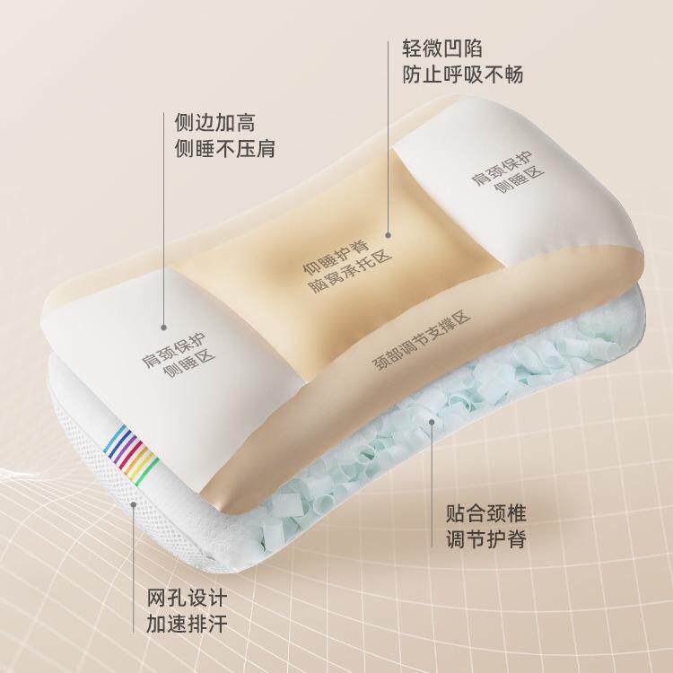 护BeBeus儿童枕头1-3岁宝宝枕6-10岁以舒睡家上B偏四季通用婴儿防