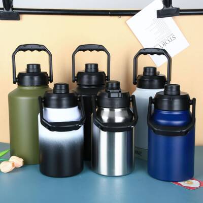 外304不锈钢大容量太温空户壶64oz露营保便冰桶128oz无品牌/携保