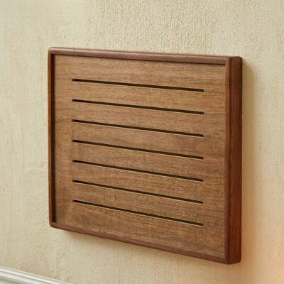 遮挡电表装饰画胡桃木网弱电箱画板FING6841多盖箱媒体挂实木电闸