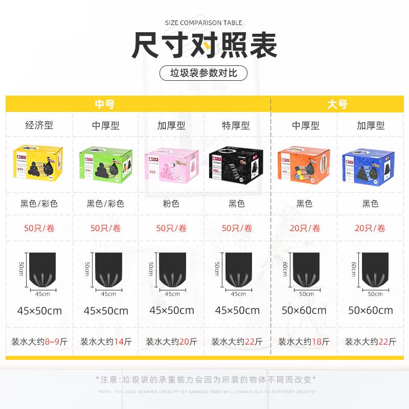 之亿整箱垃众圾袋用加厚家商ltao5601用餐饮酒店客专用房平口小号