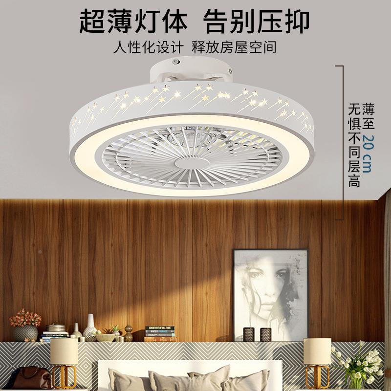 日规卧室风扇灯灯吸顶灯带电风厂扇吊灯816ed调光餐l厅灯110V现货
