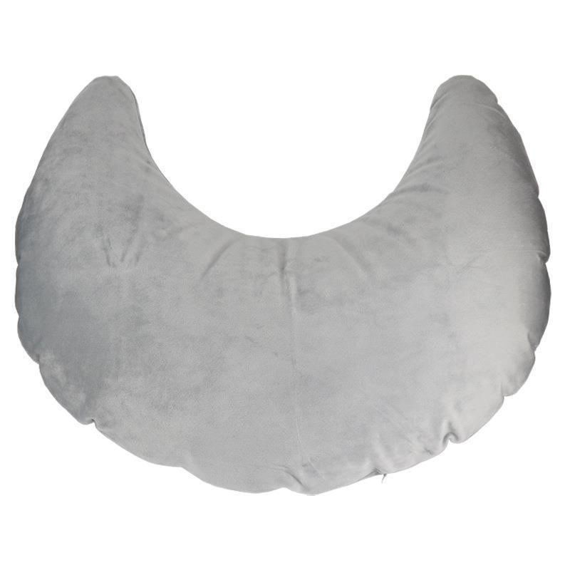 O6A人M香美发店u型抱枕GNW皮质带拉便链方办公室睡觉抱枕月亮型懒