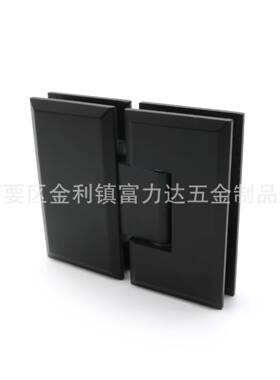 黑色方形F-007-5m边室浴夹淋浴房玻斜璃合页铰链不锈钢门夹18厚0