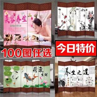 005屏风隔断客布艺简易屏障折叠卧室移动约现代简墙折屏帘遮挡厅