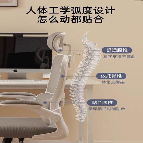 人体工椅学椅办00公腰椅子电护竞椅学生书桌学习用久坐舒适家电脑