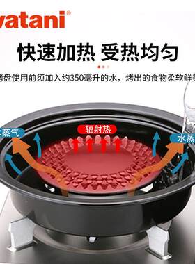 谷ZK-10烧烤韩式烤肉盘家用户烤外便携烧烤ZK-10岩炉卡式盘炉配件