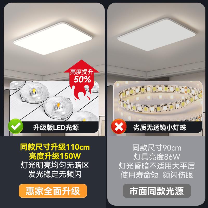现代极简客厅灯2025新款吸顶灯卧室书房灯超薄全光谱护眼家用灯具