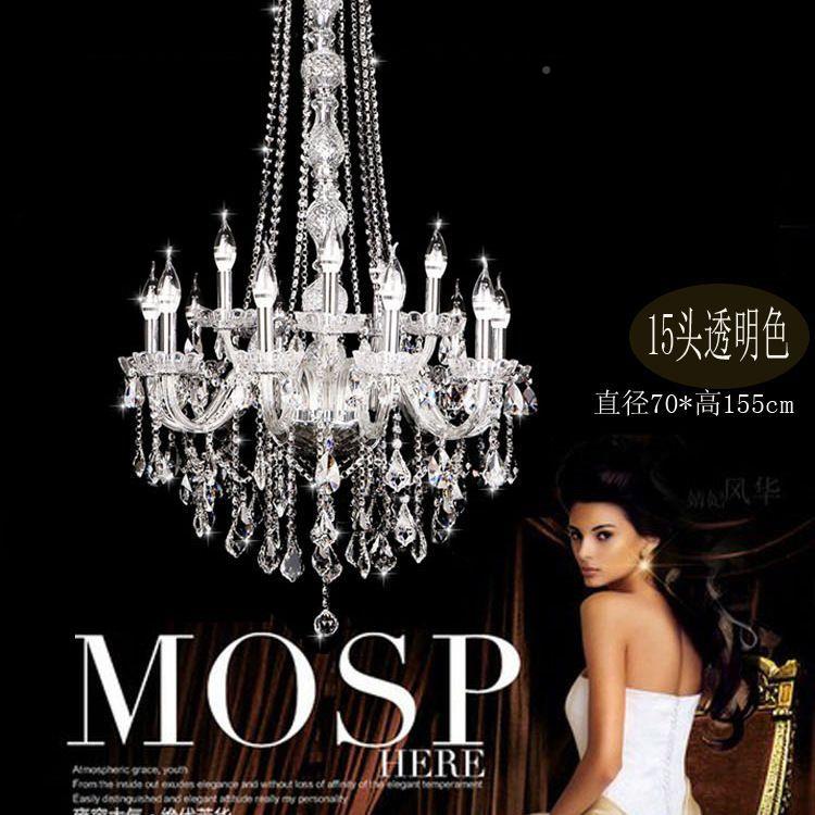 楼梯吊灯欧式水晶灯式楼转别XW-MD157墅客复厅气灯大旋楼梯间长灯