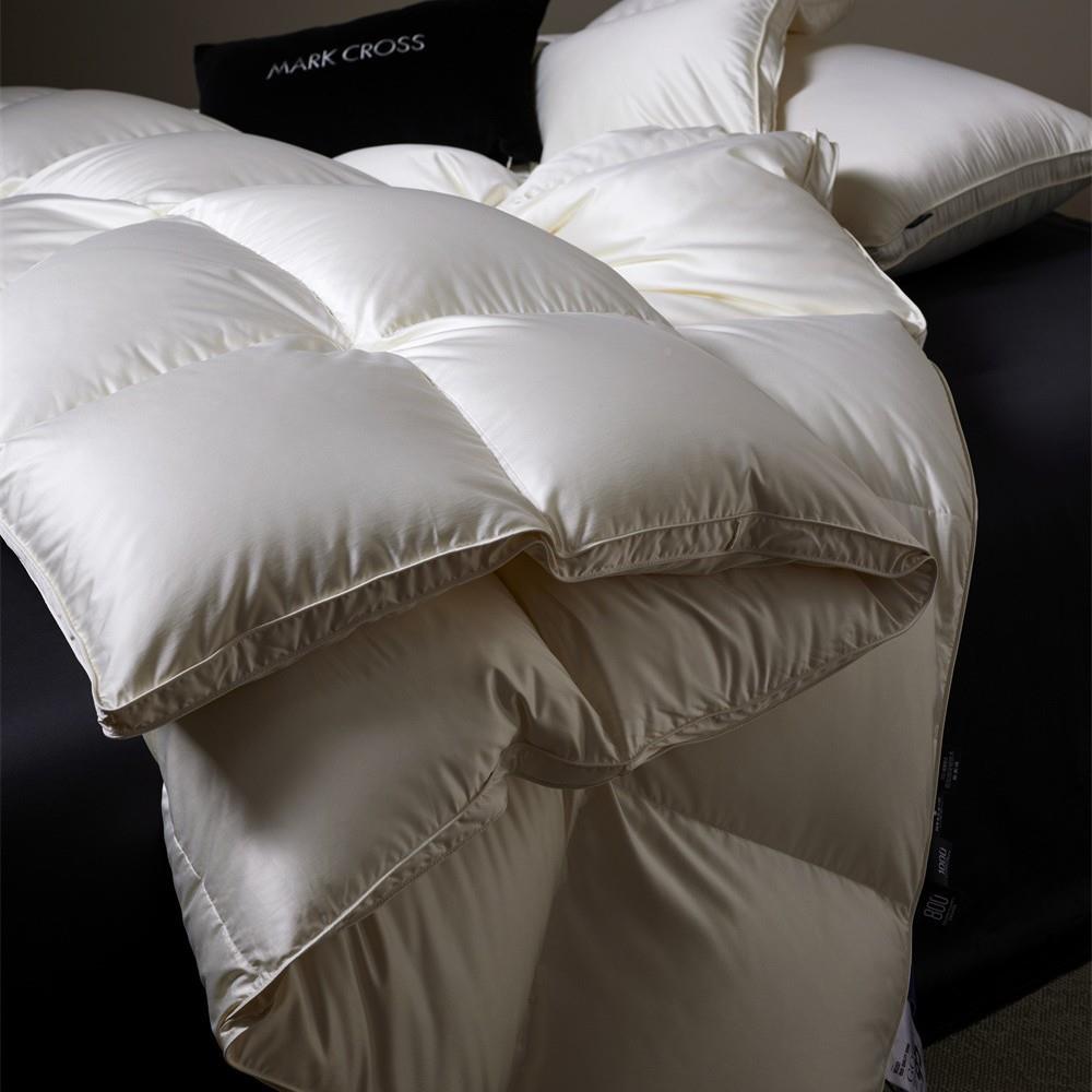 秋冬CML柔暖大朵9绒5白鹅绒芯轻盈蓬松双人厚保暖被冬被高端羽加