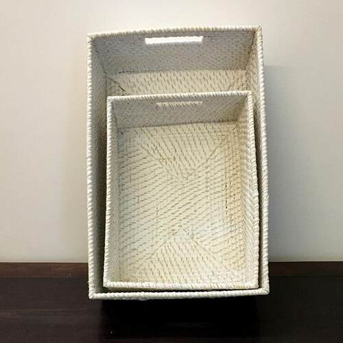 藤编衣篮收脏盒纳筐用储物多功家能带盖1框衣柜收纳衣服裤子收纳