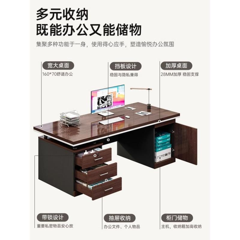 525办公桌椅合老板桌商务面对双人办公桌家用台式面桌简组约办公