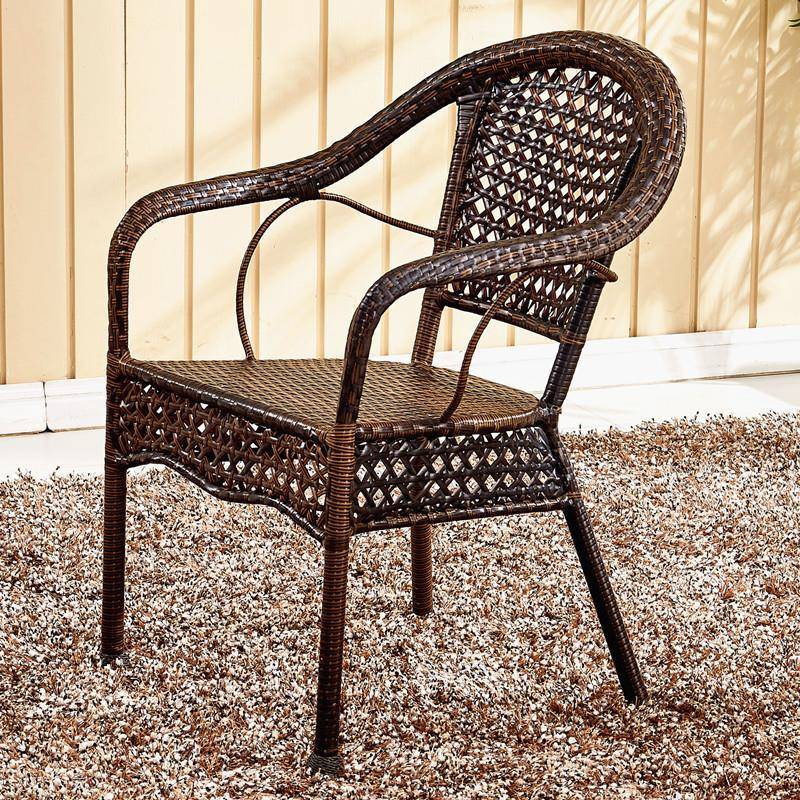 藤休椅阳19-1台椅闲外组合三件套藤椅户腾编家用靠背老人单桌人腾