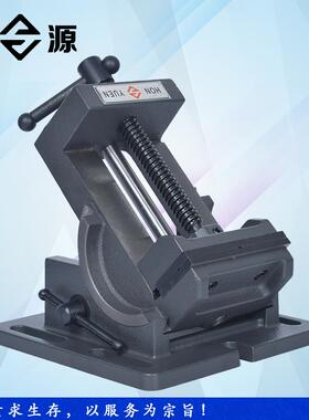 5JO可倾导杆式角度平口0-90倾斜钻床台虎钳418度钳3寸4寸台钻夹I