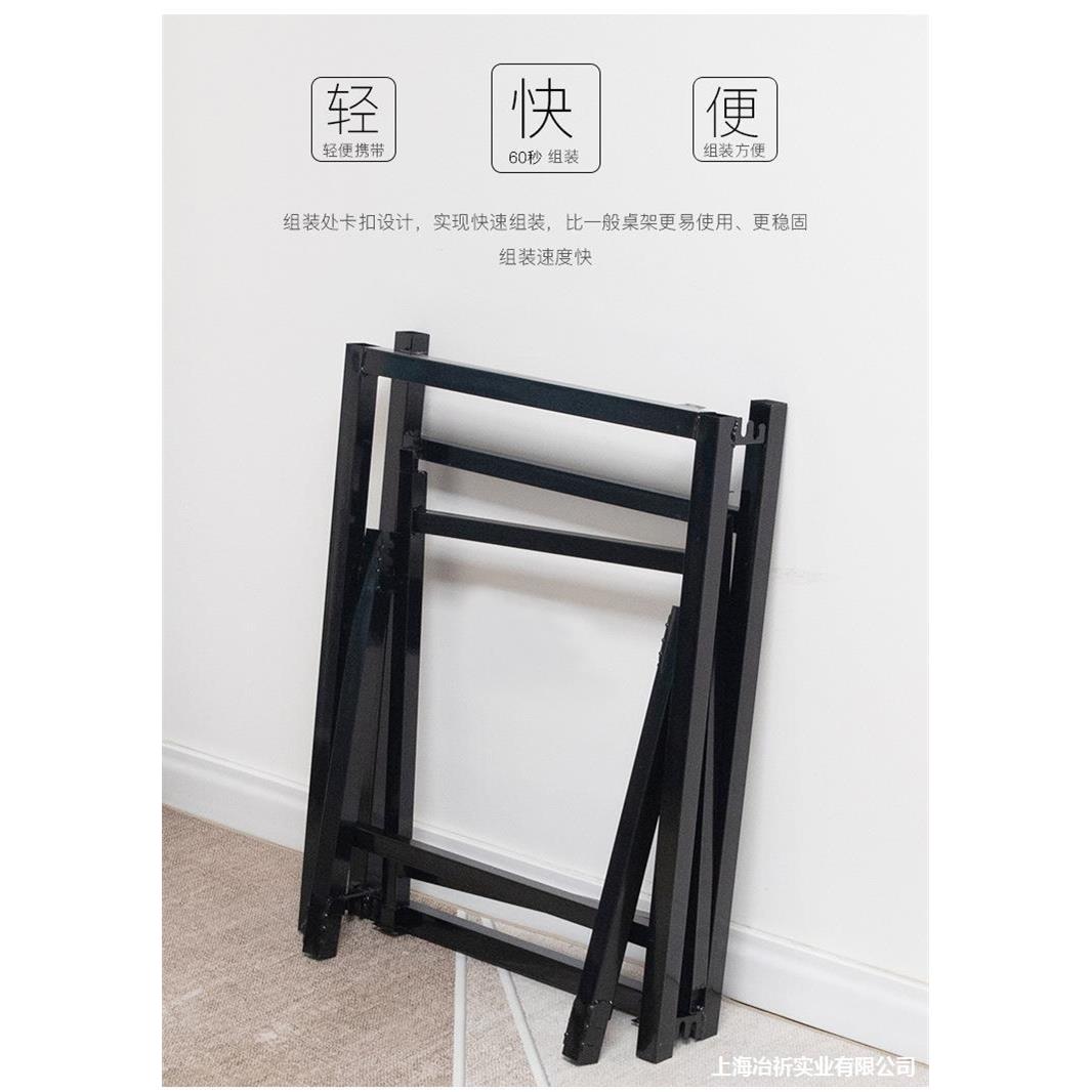 脚架小正方形方JPH叠铁高小方桌支架正方折桌子折叠桌方铁架桌腿