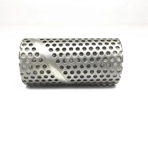 不锈钢冲孔网g过滤筒工业Y型管道滤芯DN法兰圆孔过滤网304水泵网