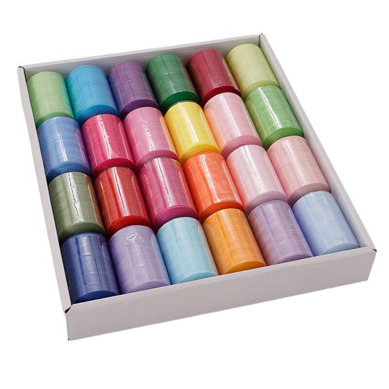 手缝线家b用涤纶线套装402针线色号齐全可定 制 1000码24轴缝纫线