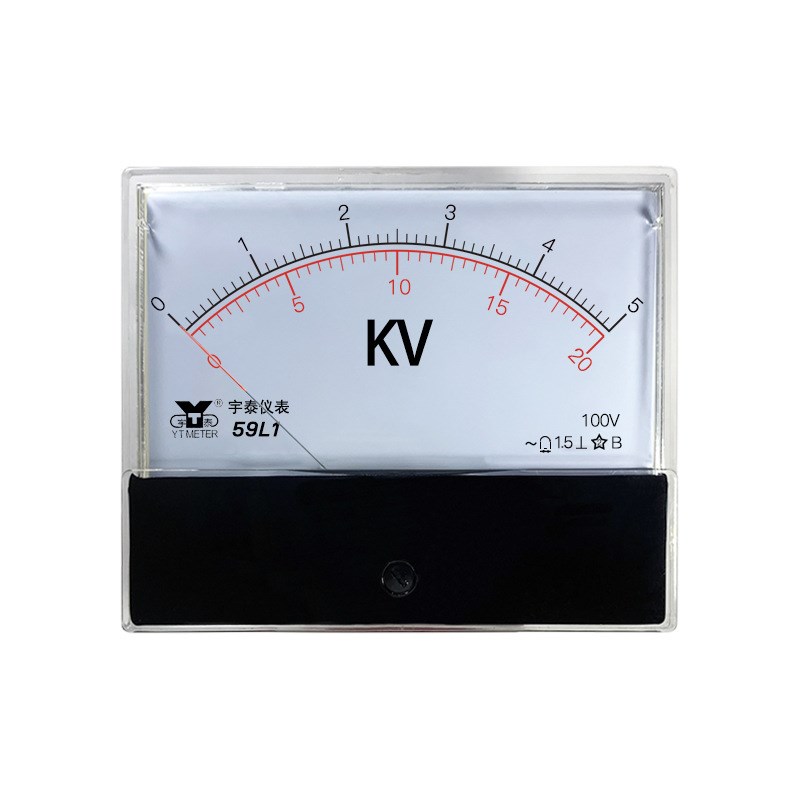 59L1双量程高压电压表5kv 0.75kv 20kEv 25kv输入250v100v双刻度a