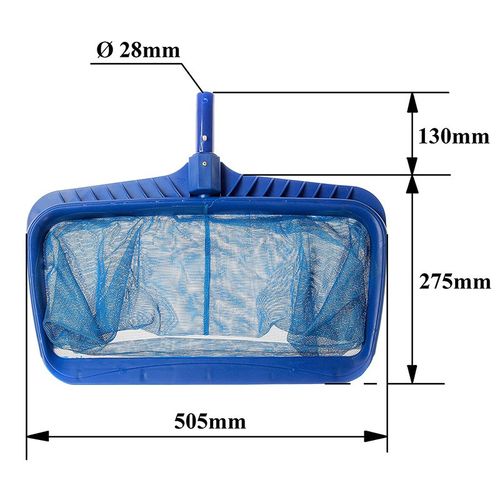 泳池撇末勺重型清洁工具及网袋z叶清洁蓝色深水捞网加强款鱼池捞