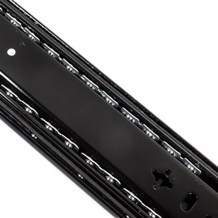 置三节机柜滑轨 带锁装 宽53厘米重型滑轨 加厚工业静C音导轨