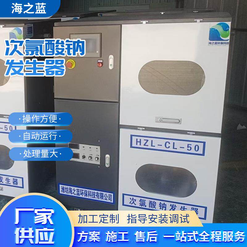 大型污毒水处次氯酸钠发生理器 消设备 电解法次氯水酸钠发生器
