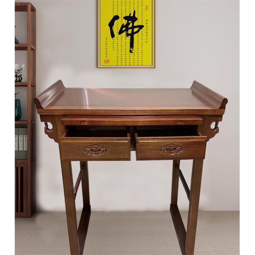 简约实木供桌佛台家用条案供台香案佛桌新中式神台佛柜财神爷贡桌