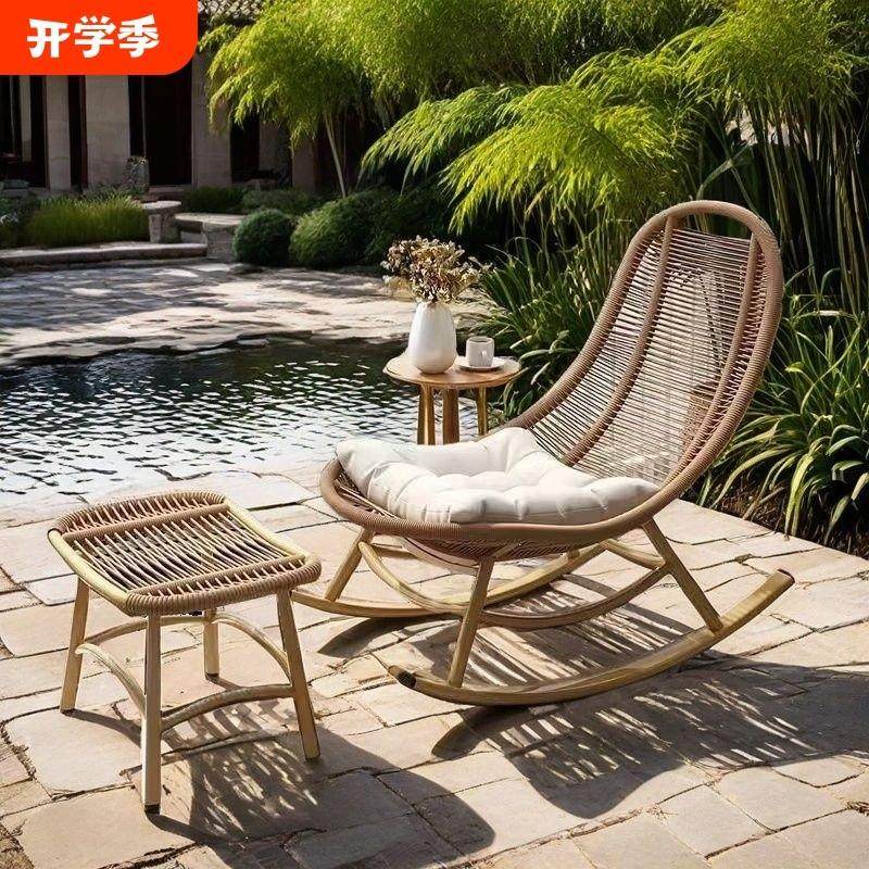 摇摇单人户外藤椅阳台摇椅花园躺椅家用懒人客厅休闲庭院藤编,住宅家具,摇椅,淘宝优惠券,粉丝福利购,淘宝优惠卷