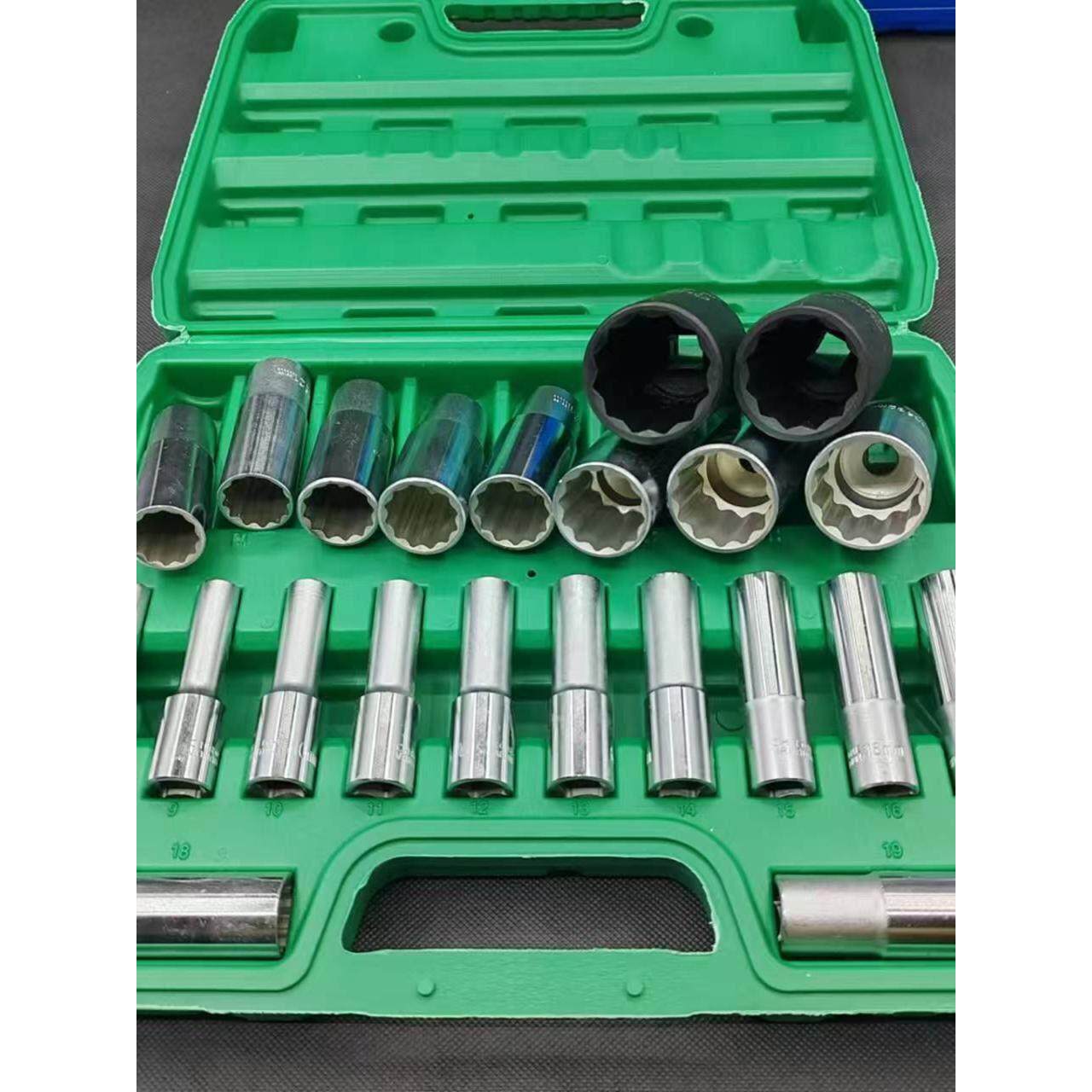 12花套修车专用大飞接口套12角盒加长套8- 323436梅花