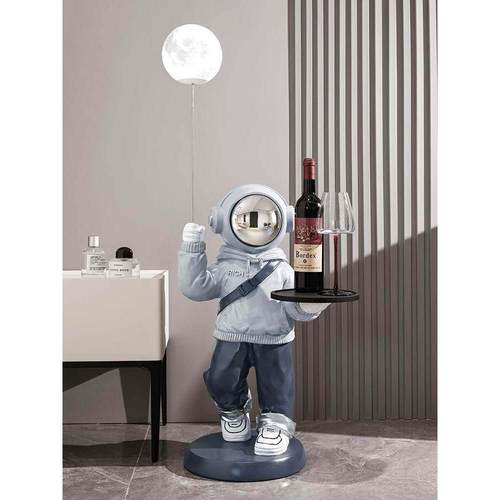 贝汉美太空人宇航员落地摆件轻奢高档家居客厅装饰品乔迁新居礼品