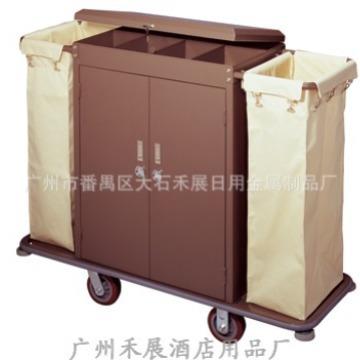 带门盖房口车带分格兰双边服务车酒店客房服务车房口车布草车