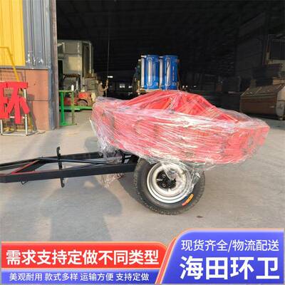 郊区公路旋转式清扫车厂区街道绑扫把式扫路机牵引式风火轮扫地机