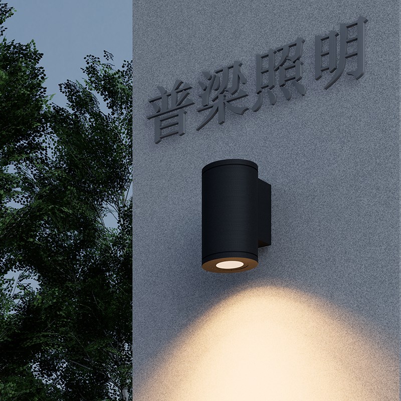 户外防水壁灯室外楼梯阳台过道壁灯露台圆形方形led庭院灯墙壁灯