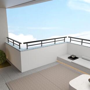 不锈钢拉丝楼梯扶手天台小围栏别墅自建房阳台防护栏杆围栏可定做