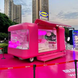 网红云仓小吃车多功能餐车四轮摆摊车移动售卖车夜市景区早餐车