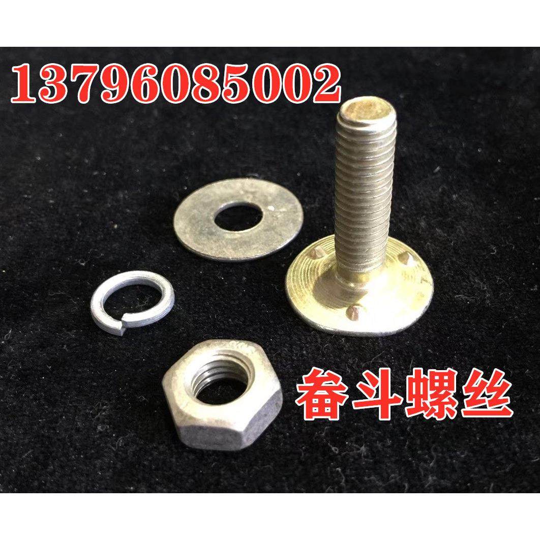 提升机畚斗平胶带粮斗挖斗螺丝钉牙口平胶皮带螺栓传动带M8M6垫片