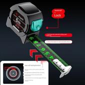 黑科技荧光尺带进口卷尺5米加宽7.5米10米加厚盒尺米尺高精度耐磨