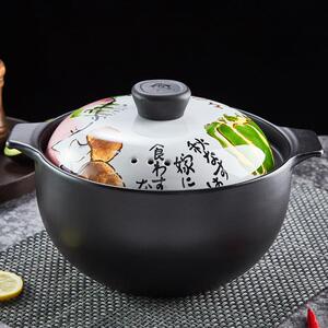 居之岛耐高温砂锅炖锅家用砂锅煲陶瓷煲汤锅奶锅燃气灶砂锅干烧