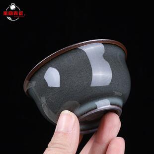 亲韵青瓷主人杯高档个人专用男士陶瓷功夫茶喝水单茶杯小茶碗茶具