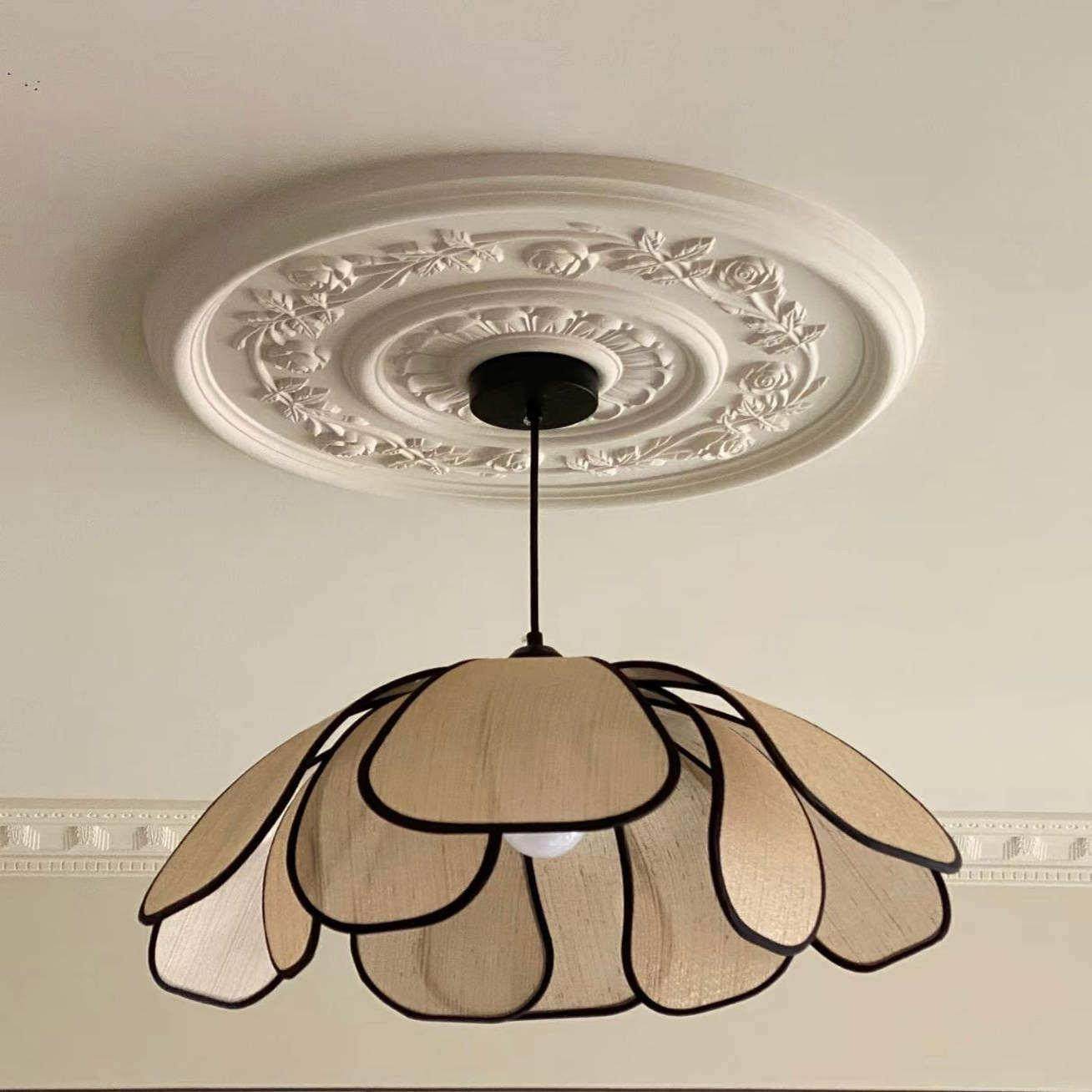 法式pu雕花灯盘石膏悬吊式天花板拼花装饰客厅吊灯底座造型圆托,基础建材,相框线条,淘宝优惠券,粉丝福利购,淘宝优惠卷