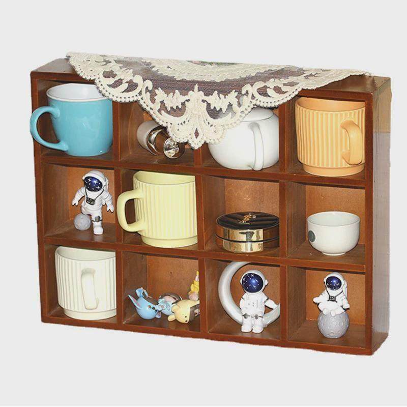 多宝格收纳架茶具茶壶博古架展示架古董文玩茶杯架桌面格子架,收纳整理,桌面收纳盒,淘宝优惠券,粉丝福利购,淘宝优惠卷