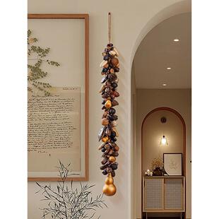 天然葫芦挂件家居客厅玄关走廊装饰野果串挂饰大门口平安福禄壁挂