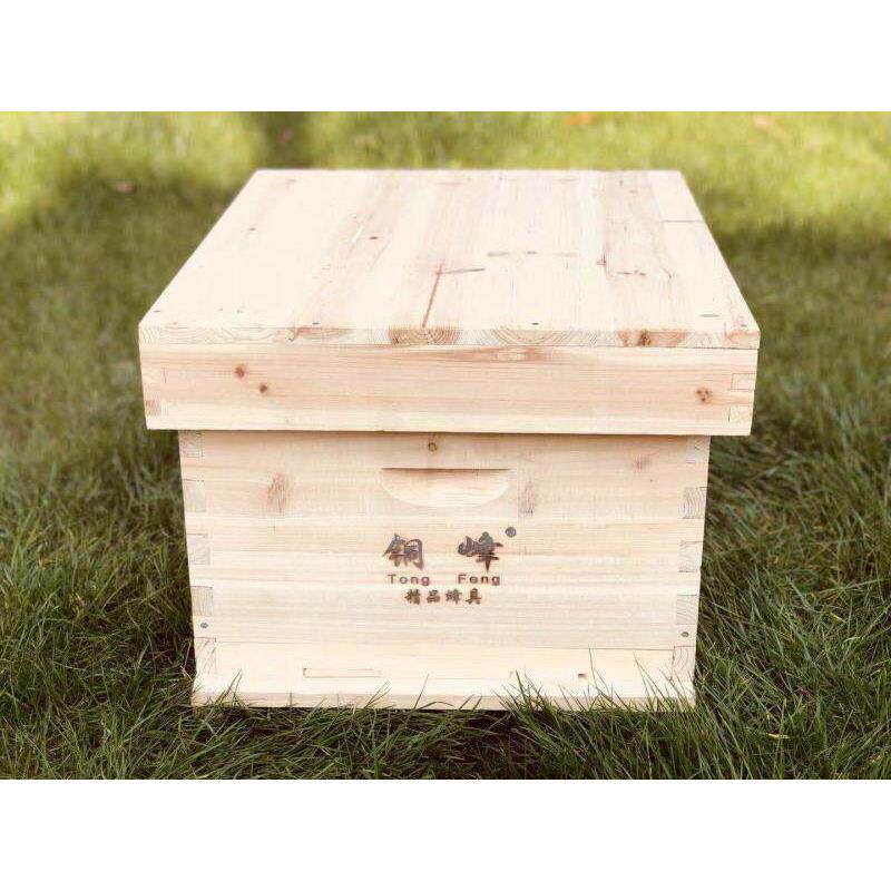 铜峰蜜蜂蜂箱全套养蜂工具专用养蜂箱煮蜡杉木中蜂标准十框蜂巢箱