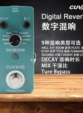 Reverb混音器单块效果器乐器人声通用数字吉他效果器 9种混音器类