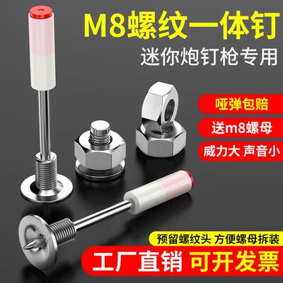 炮钉射钉迷你悬吊式天花板神器螺纹钉一体钉膨胀螺丝钉器专用20管