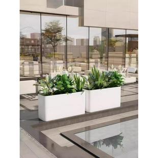 户外铁艺不锈钢花箱定制露台造景金属花箱组合室内庭院